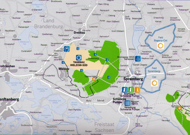 Tagebauregion um Spremberg